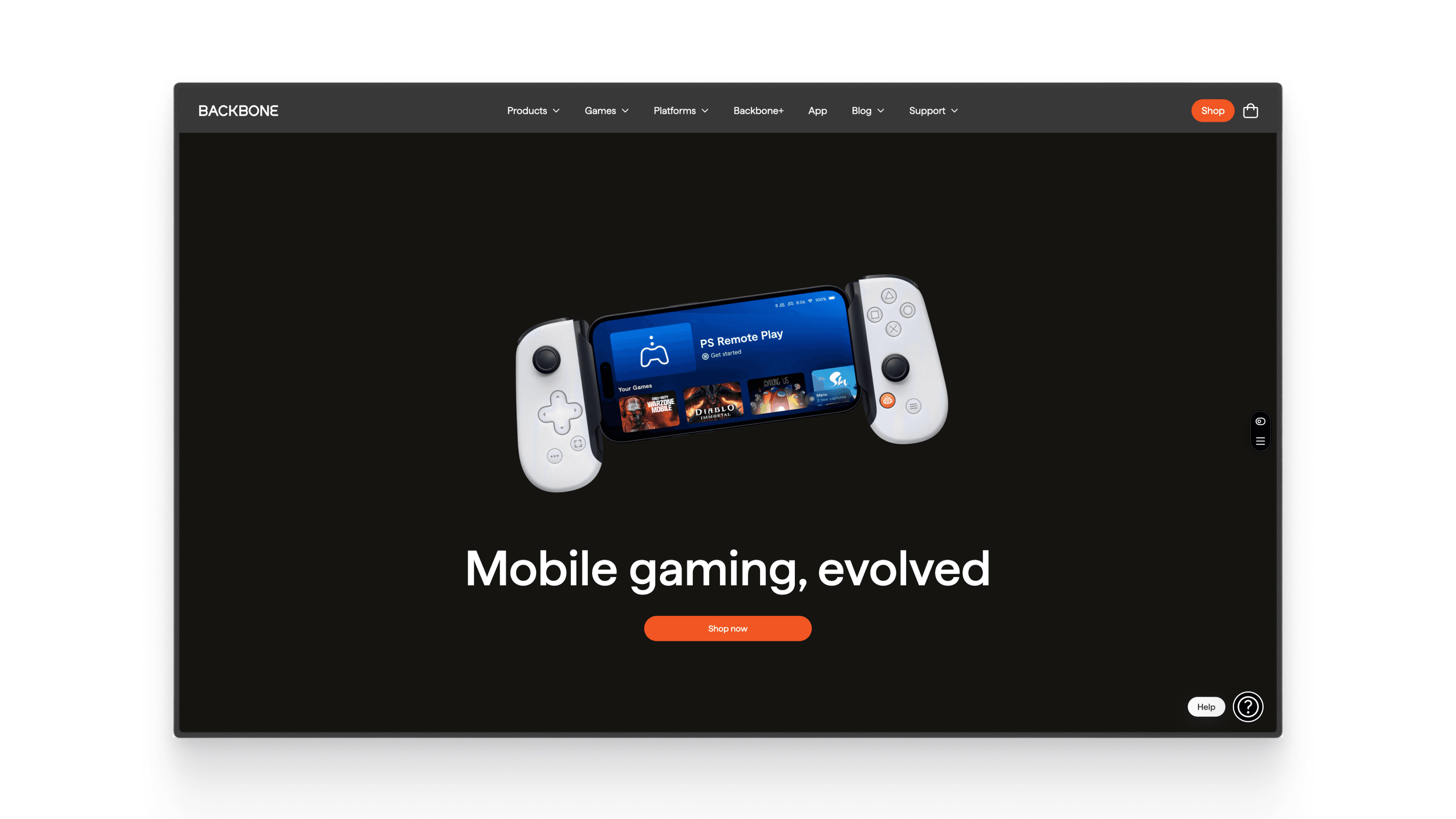 Backbone.com homepage