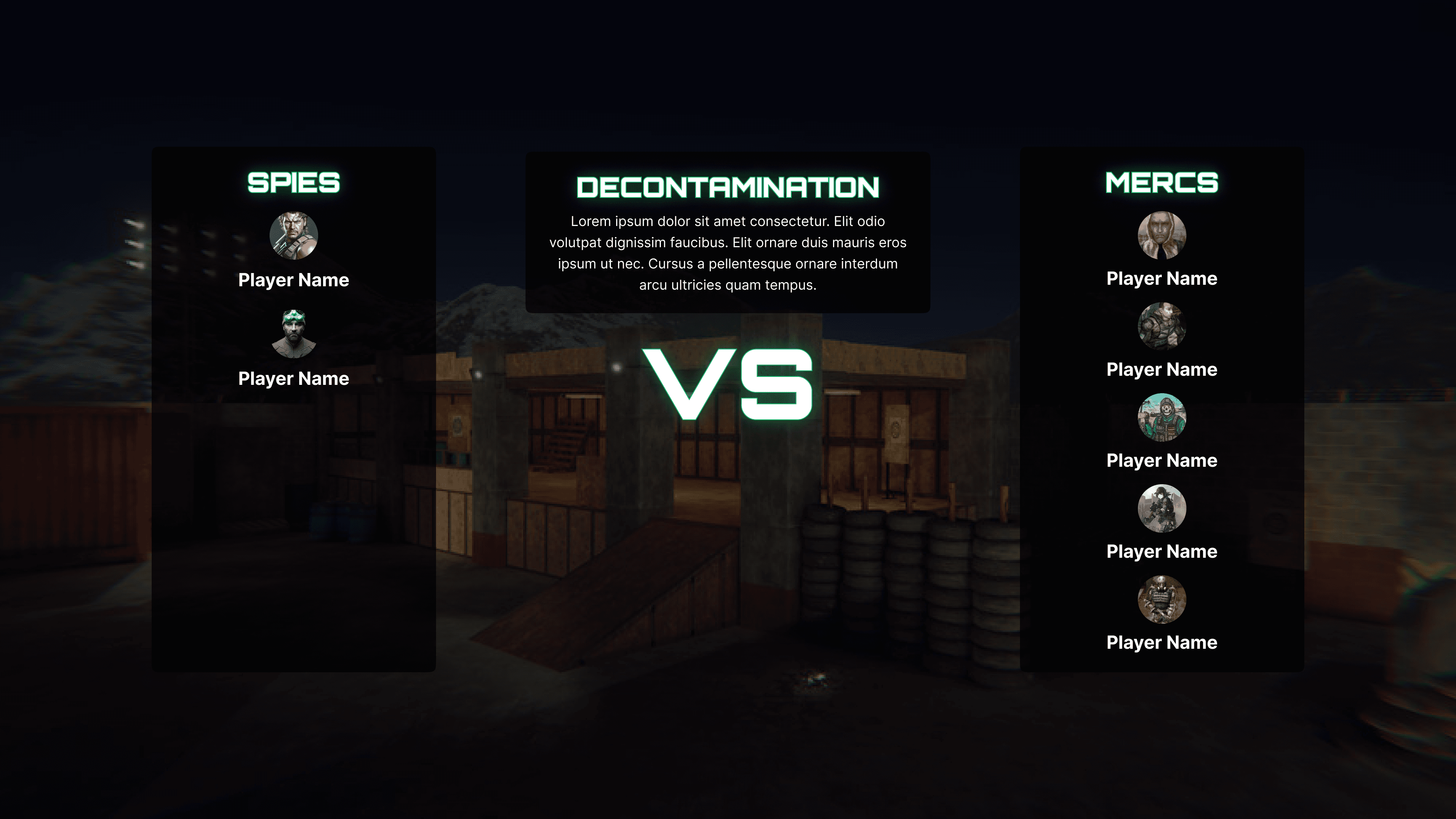 Prematch concept