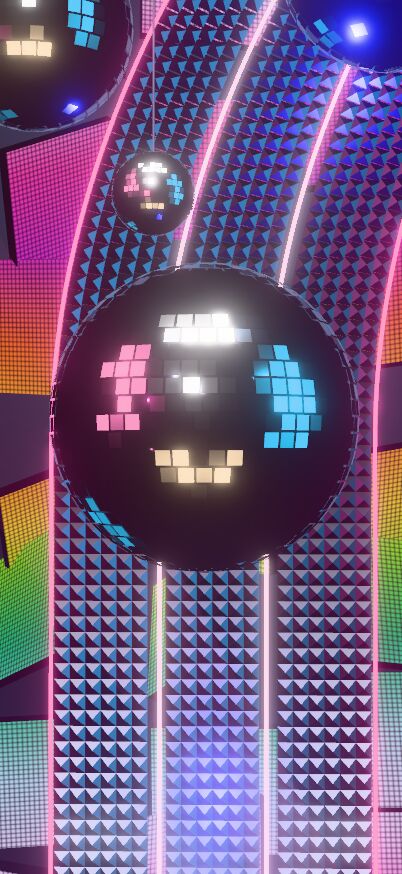 A giant ball drops